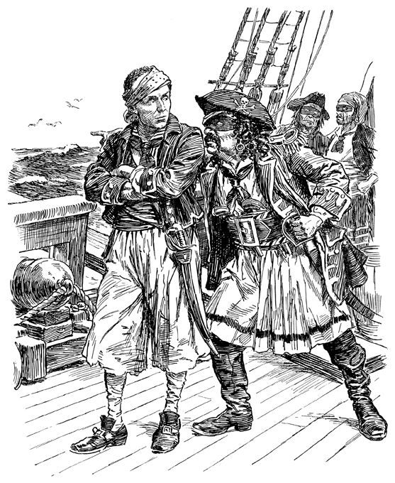 Bernard Partridge cartoon, 1909
                                (Source: Dover's Pirates CD-Rom)
