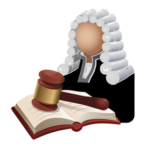 Judge by Kriola (Source:
                                Shutterstock:
https://www.shutterstock.com/image-illustration/judge-lawyer-wig-book-hammer-symbol-1316931311)