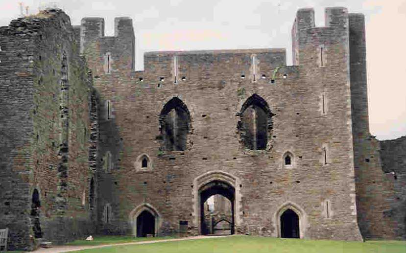 Back of Inner West Gate of Caerphilly Castle