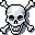 Skull and Crossbones -- return to menu