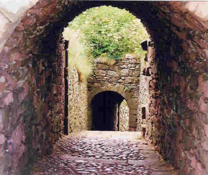 Entry into Dunottar Castle