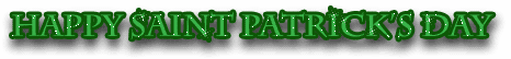 Happy
                                Saint Patrick's Day